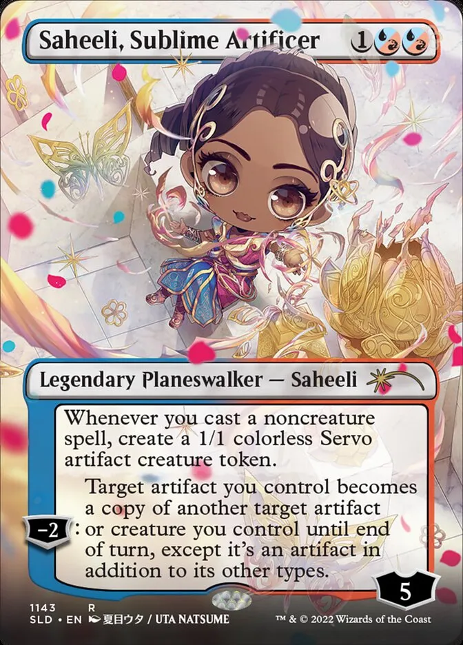 2019 Secret Lair Drop Saheeli, Sublime Artificer #1143 rare card image