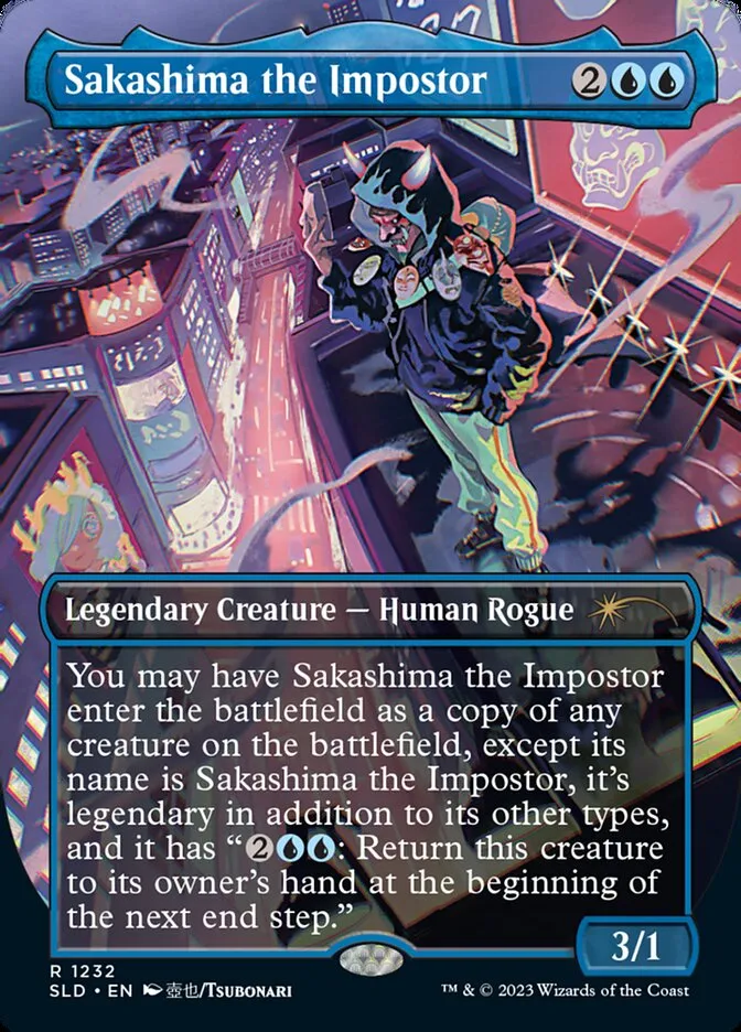 2019 Secret Lair Drop Sakashima the Impostor #1232 rare card image