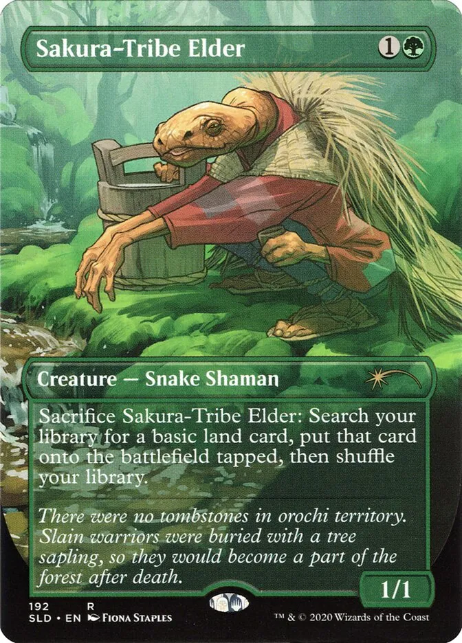 2019 Secret Lair Drop Sakura-Tribe Elder #192 rare card image