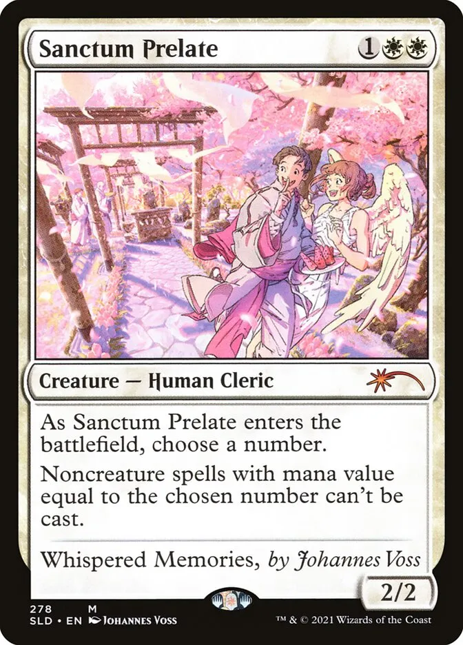 2019 Secret Lair Drop Sanctum Prelate mythic #278 mythic card image