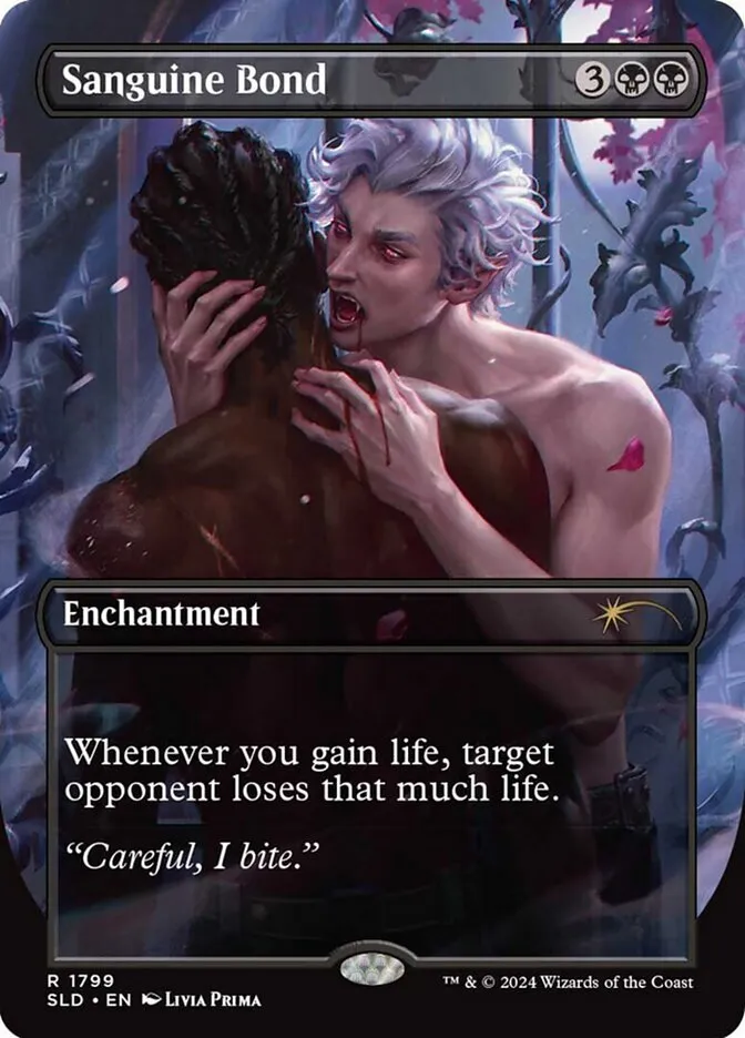 2019 Secret Lair Drop Sanguine Bond [Rainbow Foil] rare #1799 rare card image