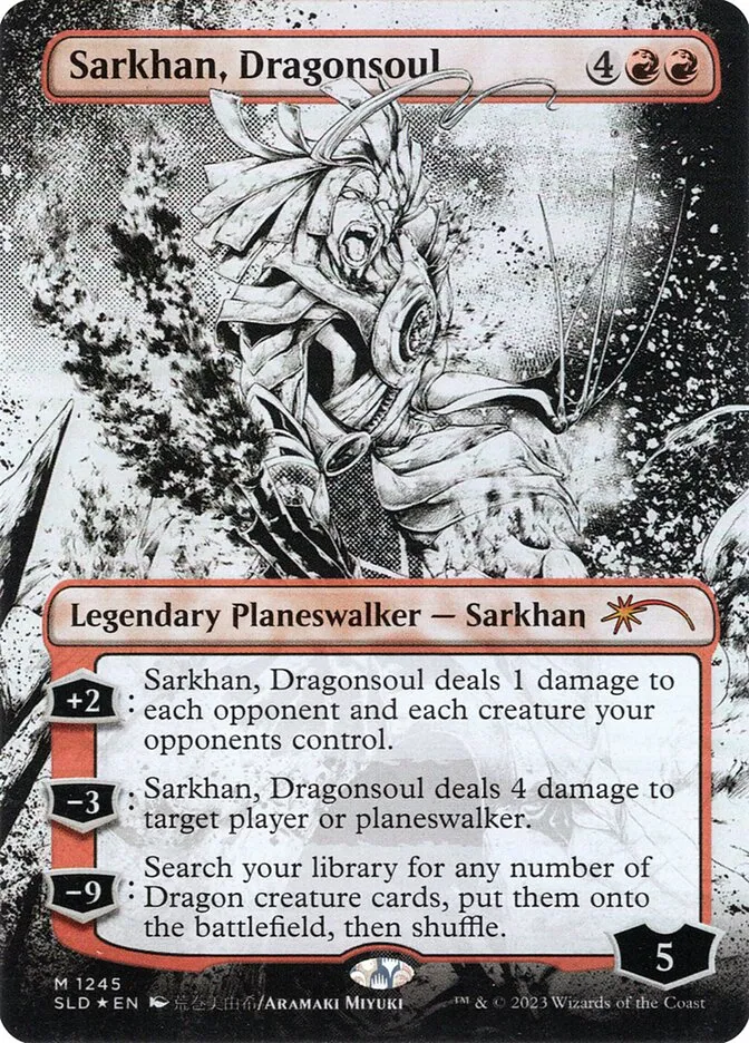 2019 Secret Lair Drop Sarkhan, Dragonsoul #1245 mythic card image