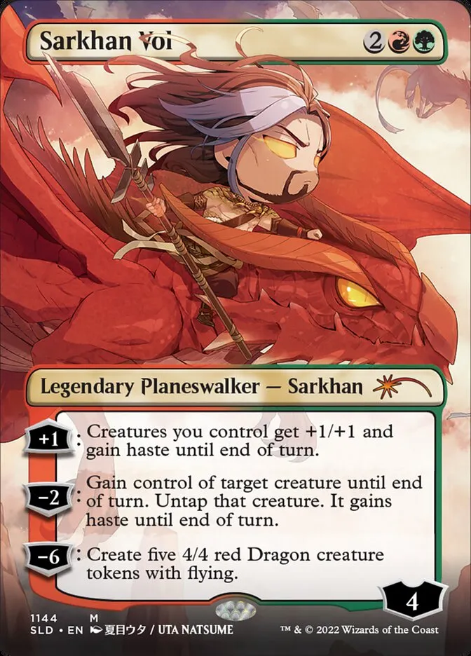2019 Secret Lair Drop Sarkhan Vol #1144 mythic card image