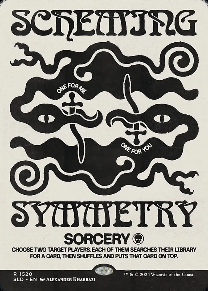 2019 Secret Lair Drop Scheming Symmetry #1520 rare card image