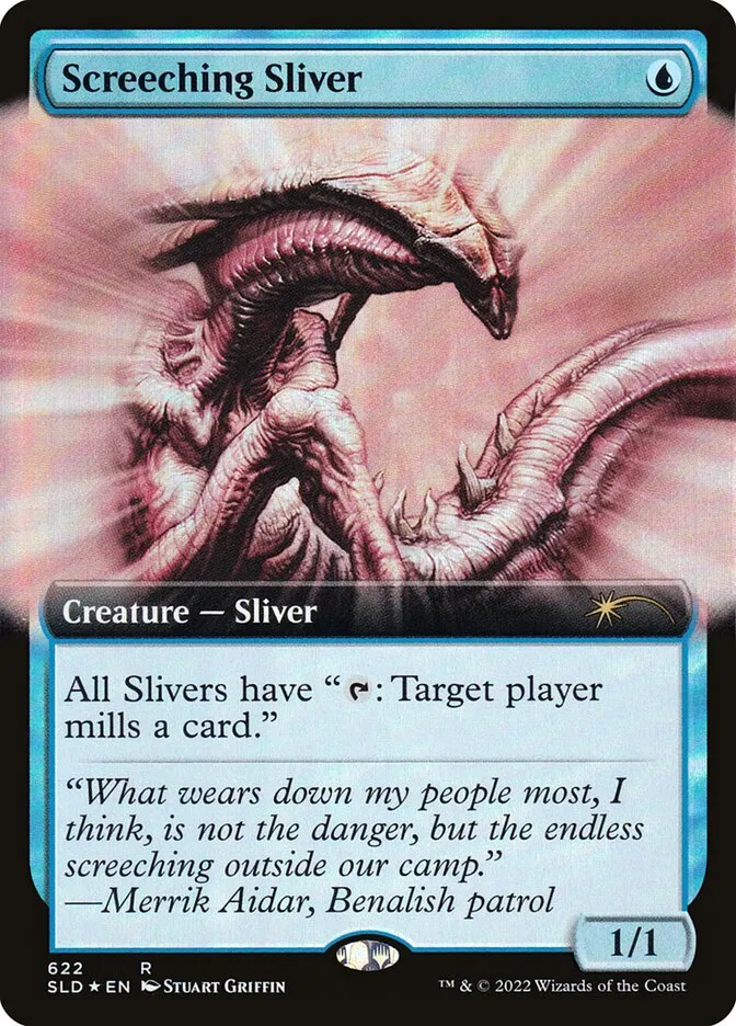 2019 Secret Lair Drop Screeching Sliver #622 rare card image