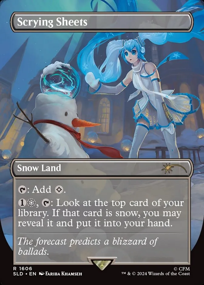 2019 Secret Lair Drop Scrying Sheets #1606 rare card image