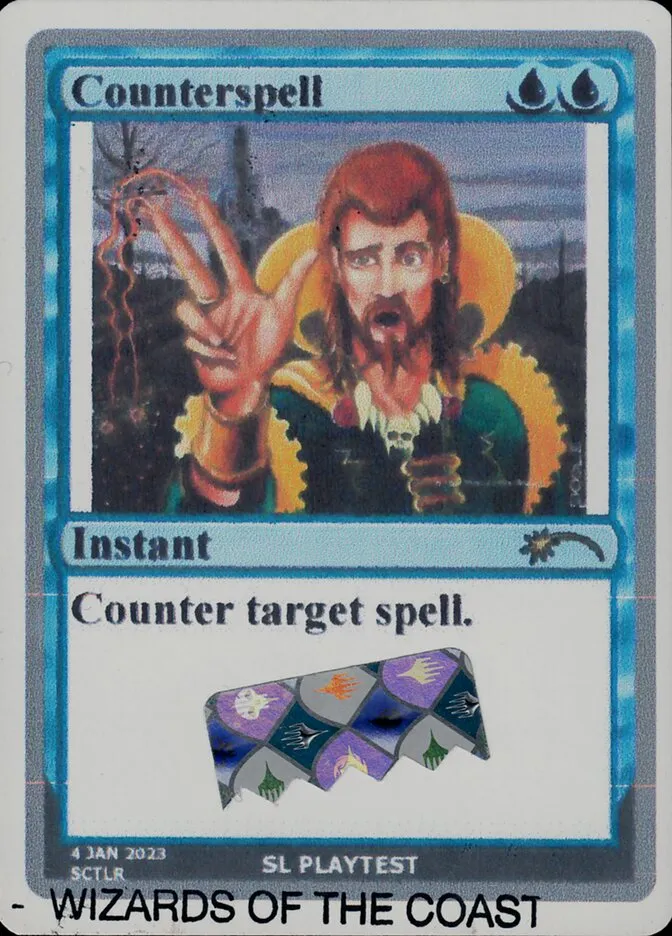 2019 Secret Lair Drop Counterspell rare #SCTLR rare card image
