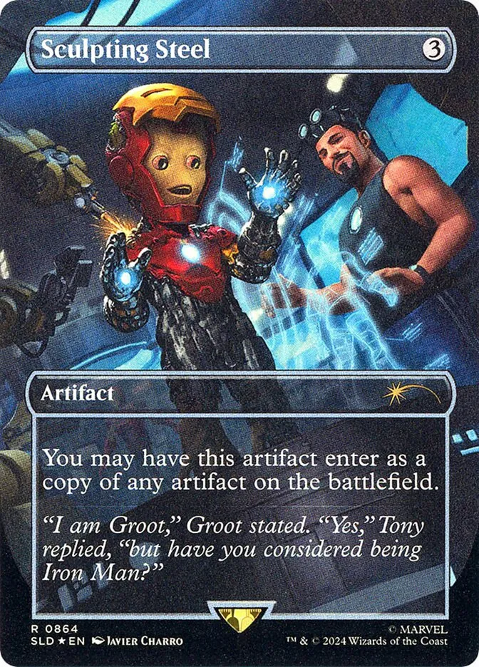 2019 Secret Lair Drop Sculpting Steel [Foil] rare #864 rare card image