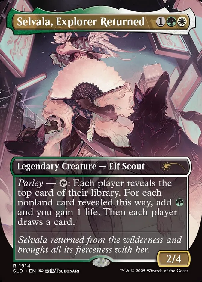 2019 Secret Lair Drop Selvala, Explorer Returned #1914 rare card image