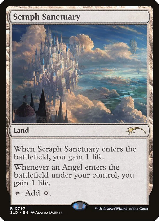 2019 Secret Lair Drop Seraph Sanctuary #797 rare card image