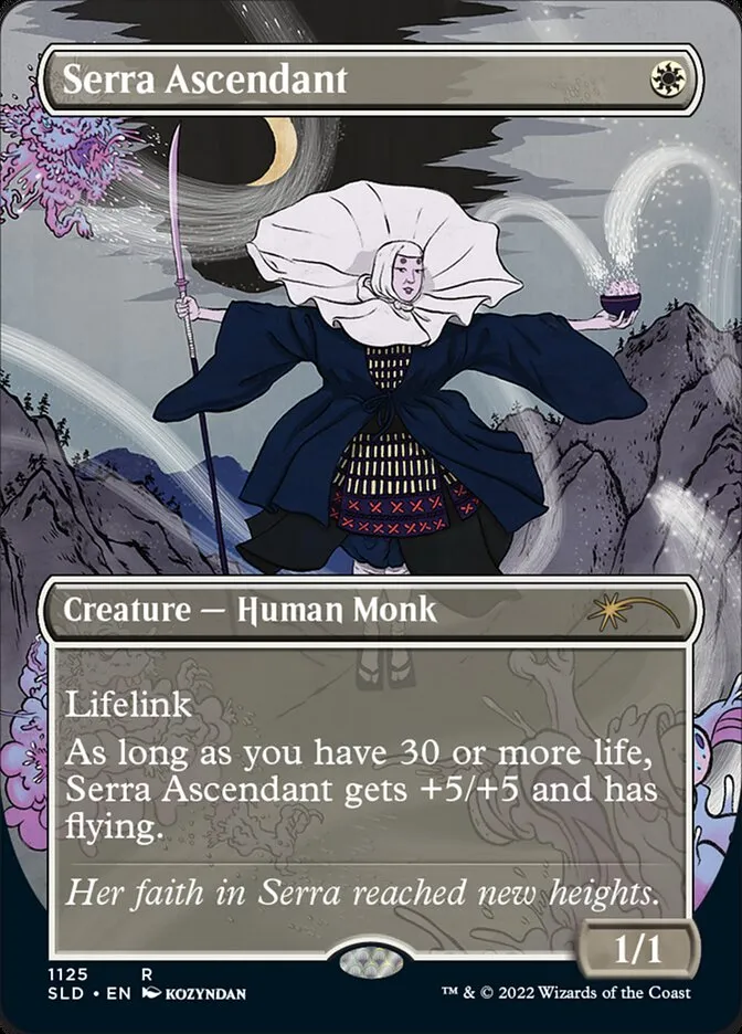 2019 Secret Lair Drop Serra Ascendant #1125 rare card image
