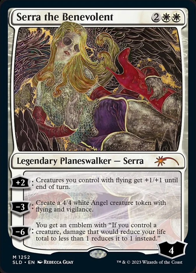 2019 Secret Lair Drop Serra the Benevolent [Foil] mythic #1252 mythic card image
