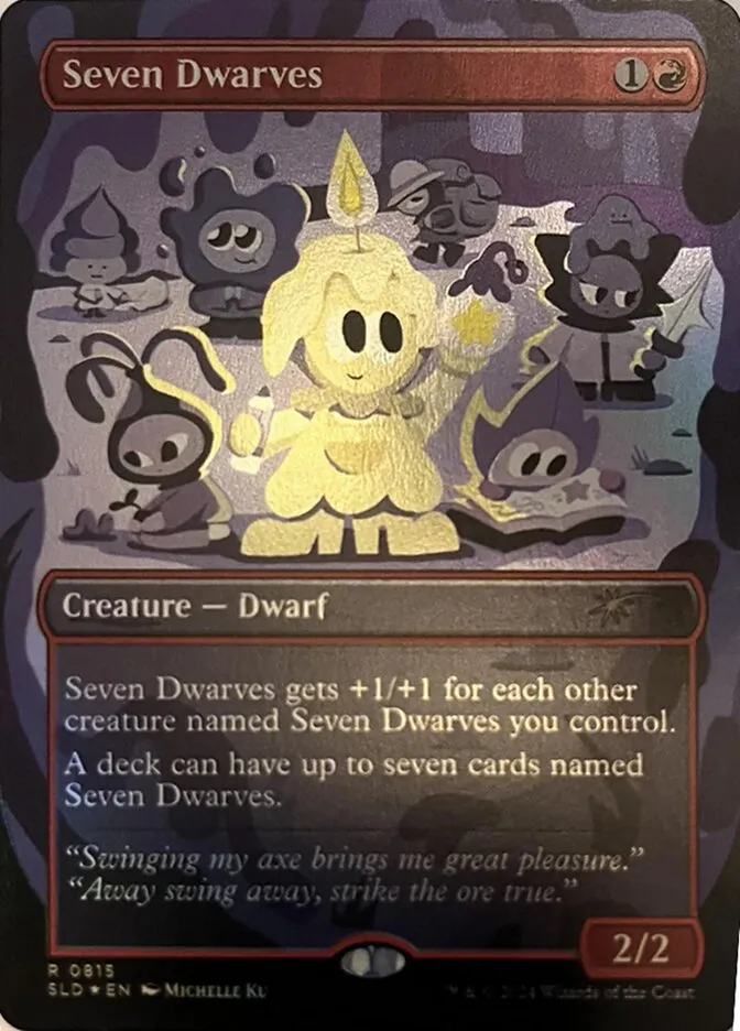 2019 Secret Lair Drop Seven Dwarves #815 rare card image