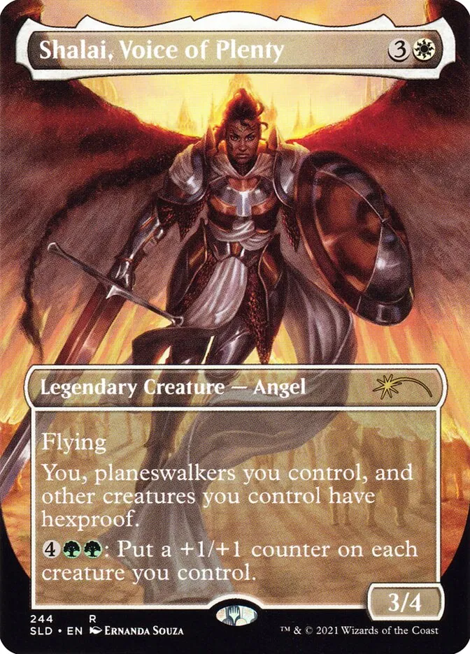 2019 Secret Lair Drop Shalai, Voice of Plenty #244 rare card image