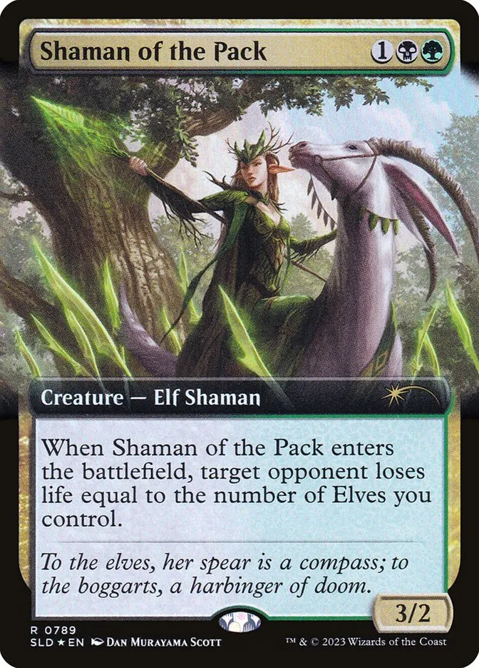 2019 Secret Lair Drop Shaman of the Pack #789 rare card image