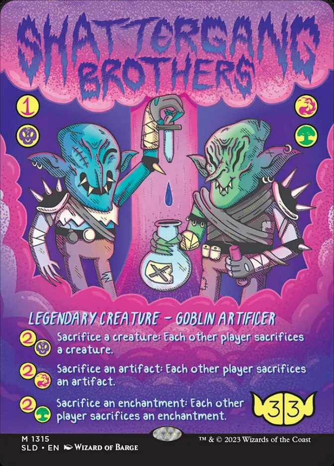 2019 Secret Lair Drop Shattergang Brothers #1315 mythic card image