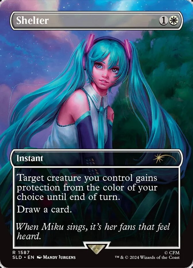 2019 Secret Lair Drop Shelter #1587 rare card image