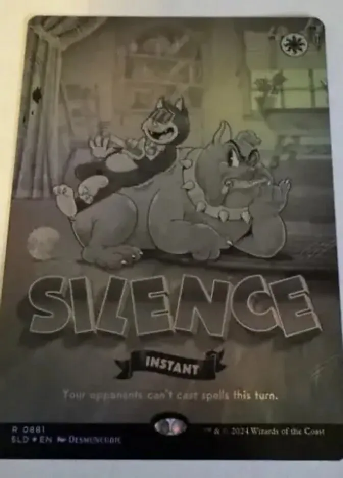 2019 Secret Lair Drop Silence #881 rare card image