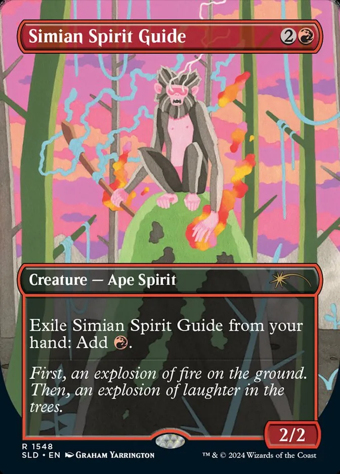 2019 Secret Lair Drop Simian Spirit Guide #1548 rare card image