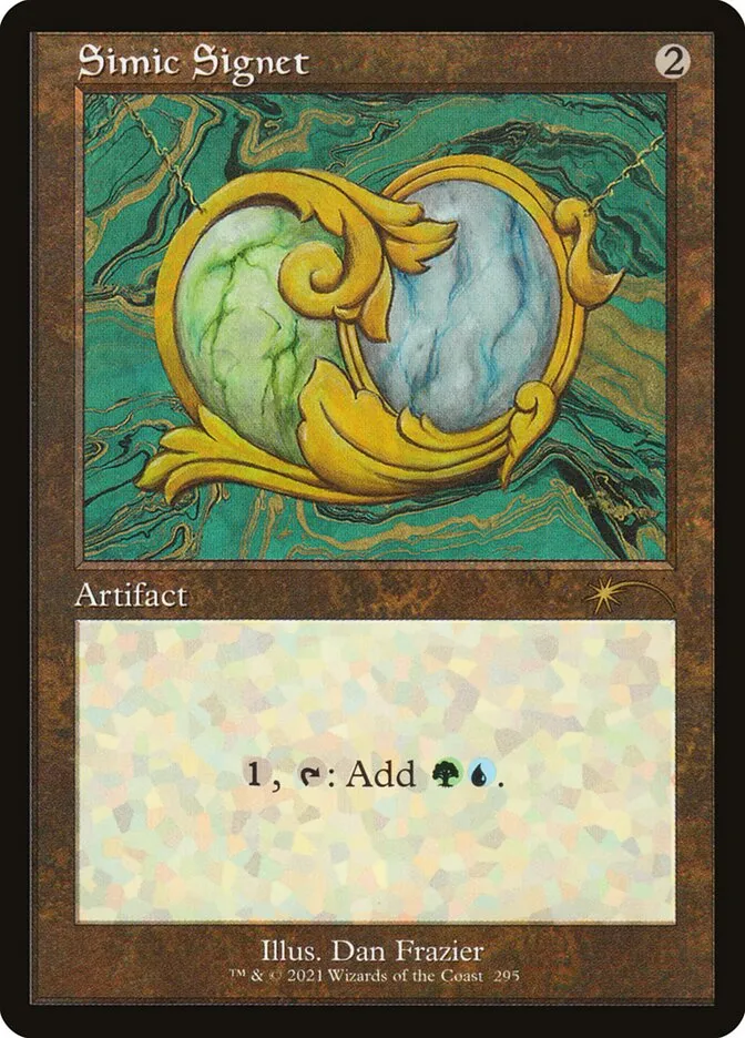 2019 Secret Lair Drop Simic Signet #295 rare card image