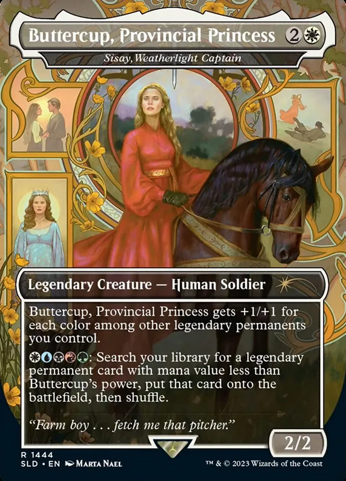 2019 Secret Lair Drop Sisay, Weatherlight Captain #1444 rare card image