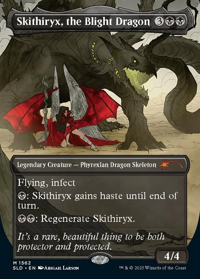 2019 Secret Lair Drop Skithiryx, the Blight Dragon #1562 mythic card image