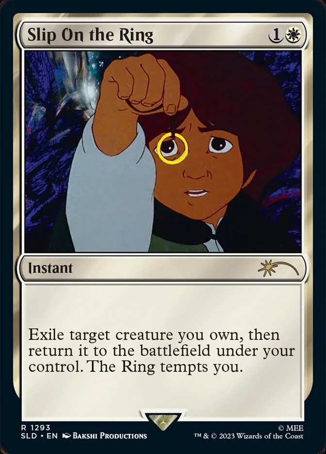 2019 Secret Lair Drop Slip On the Ring [Foil] rare #1293 rare card image