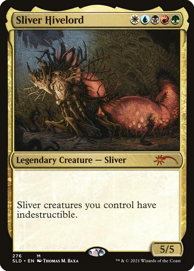 2019 Secret Lair Drop Sliver Hivelord mythic #276 mythic card image