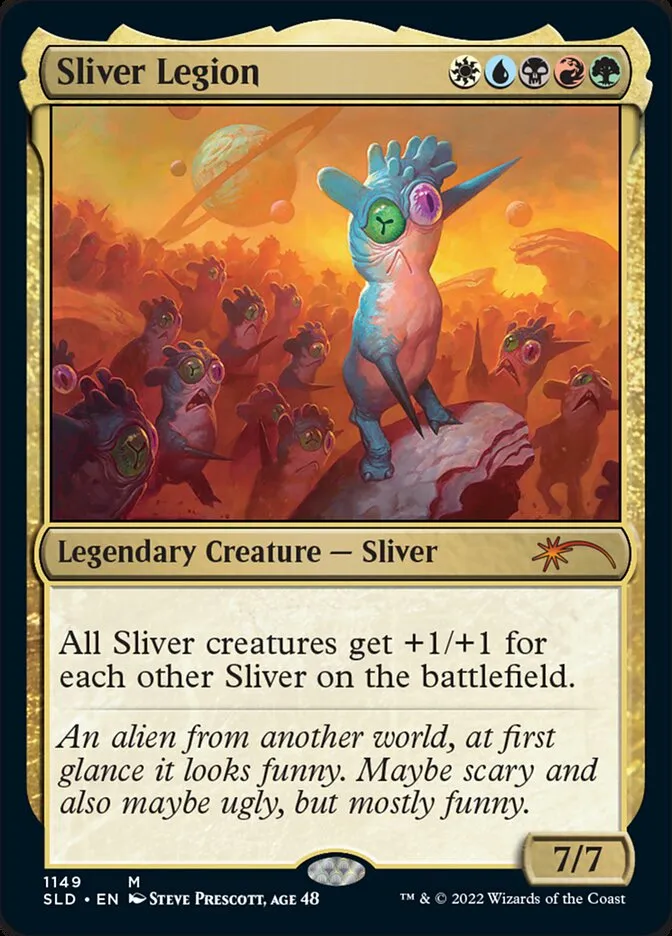 2019 Secret Lair Drop Sliver Legion #1149 mythic card image