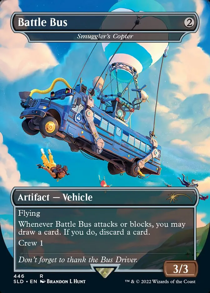 2019 Secret Lair Drop Smuggler's Copter #446 rare card image