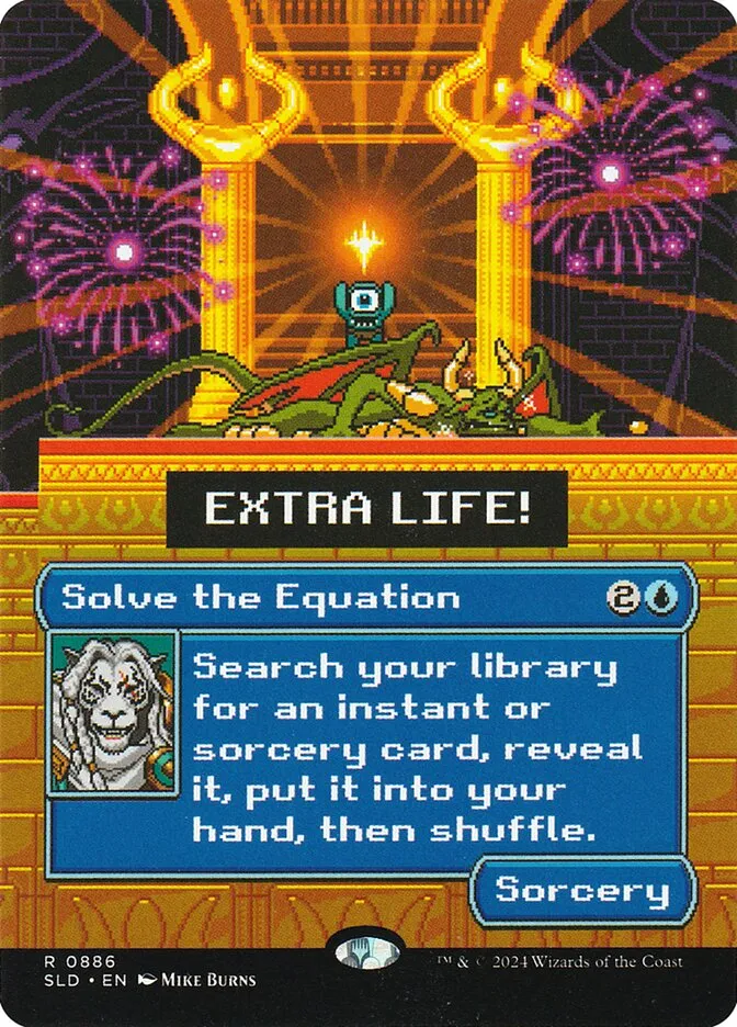 2019 Secret Lair Drop Solve the Equation #886 rare card image