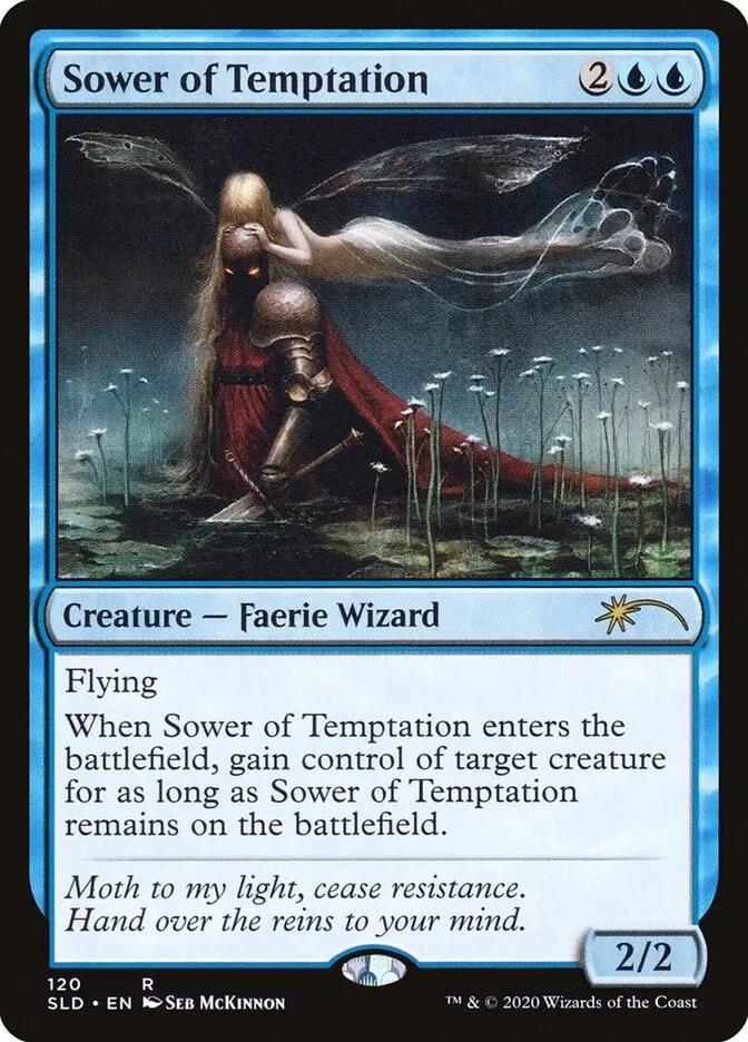 2019 Secret Lair Drop Sower of Temptation #120 rare card image