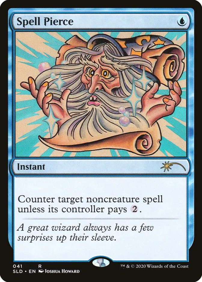 2019 Secret Lair Drop Spell Pierce rare #41 rare card image