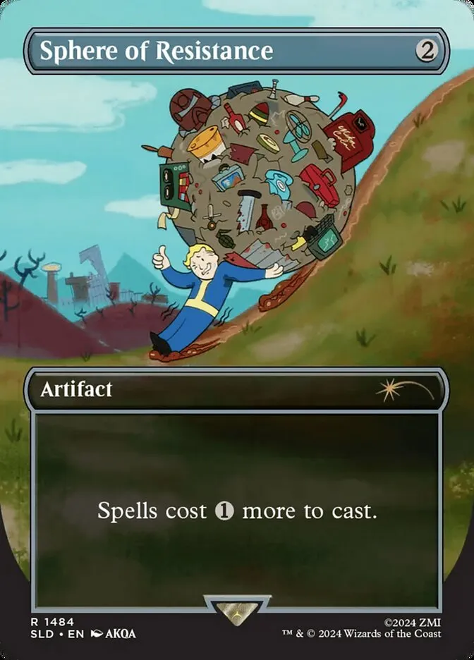 2019 Secret Lair Drop Sphere of Resistance #1484 rare card image