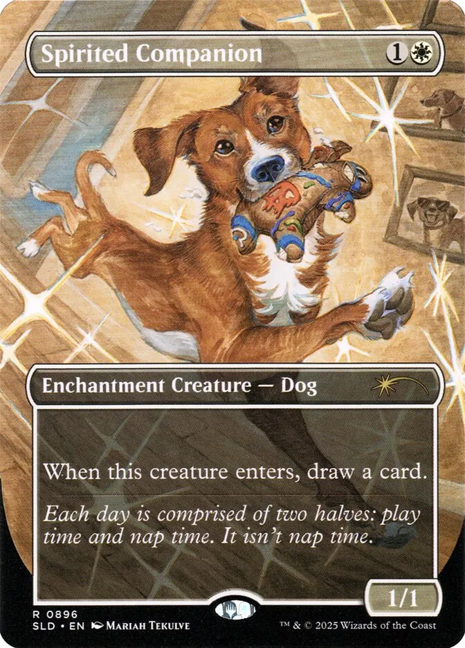 2019 Secret Lair Drop Spirited Companion #896 rare card image