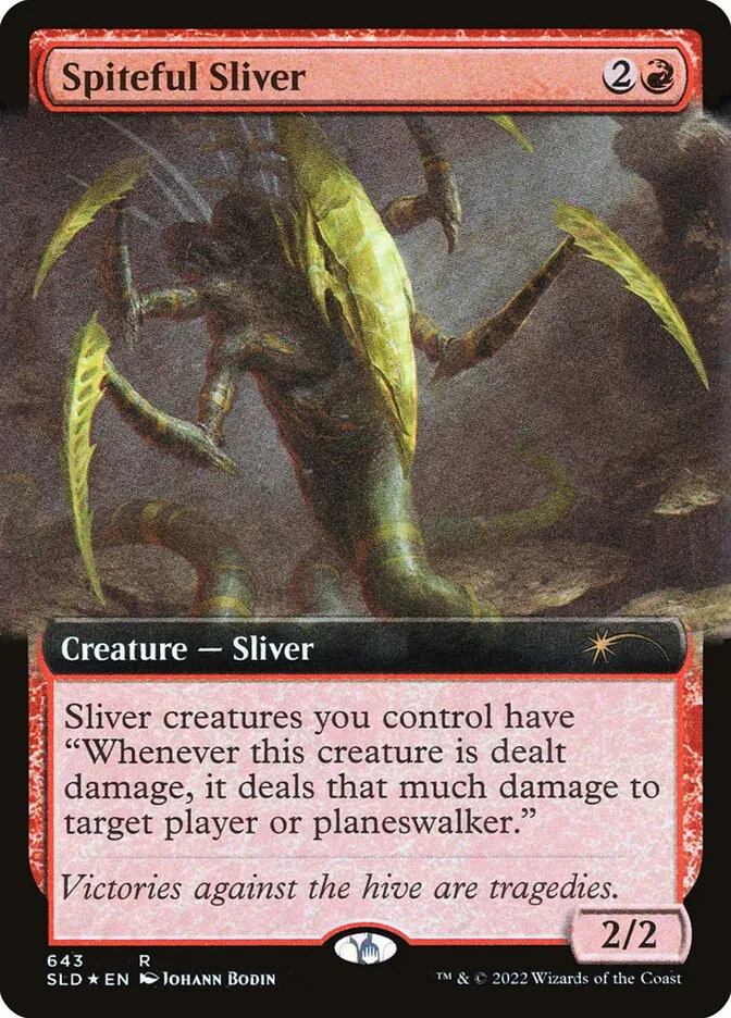 2019 Secret Lair Drop Spiteful Sliver #643 rare card image