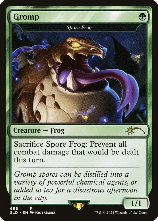 2019 Secret Lair Drop Spore Frog #696 rare card image