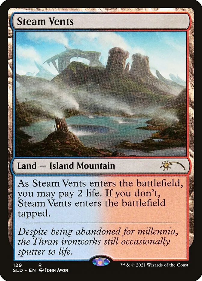 2019 Secret Lair Drop Steam Vents #129 rare card image