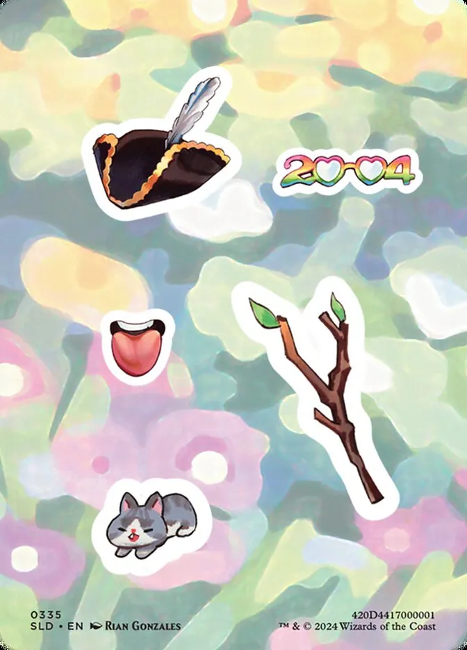 2019 Secret Lair Drop Sticker sheet #335 common card image