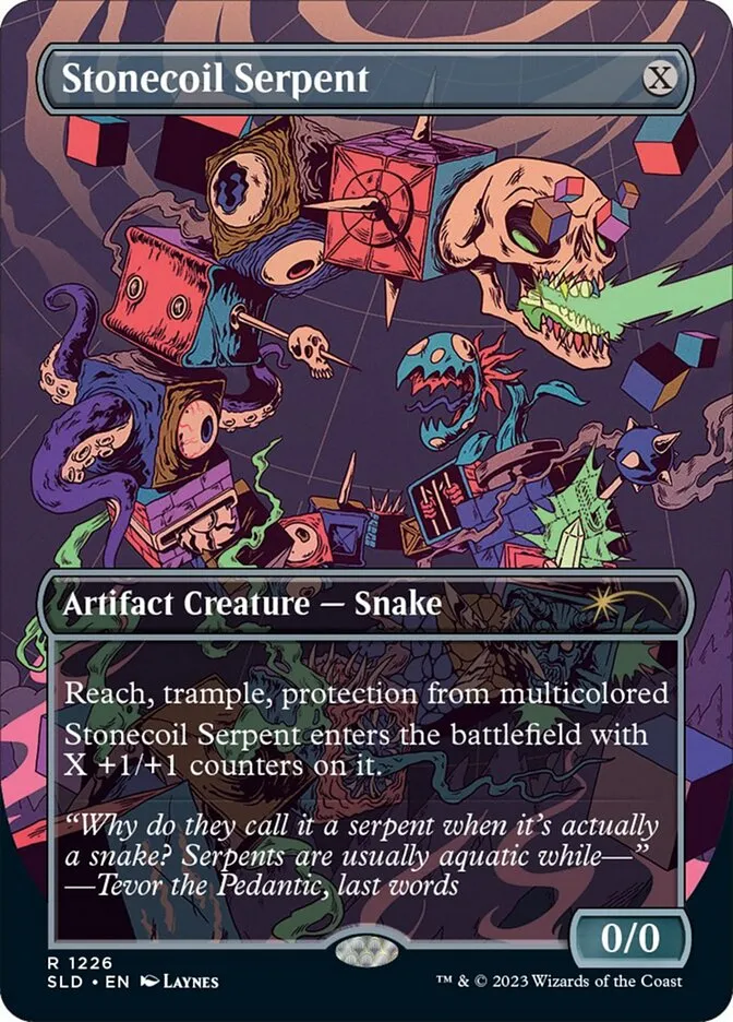 2019 Secret Lair Drop Stonecoil Serpent #1226 rare card image