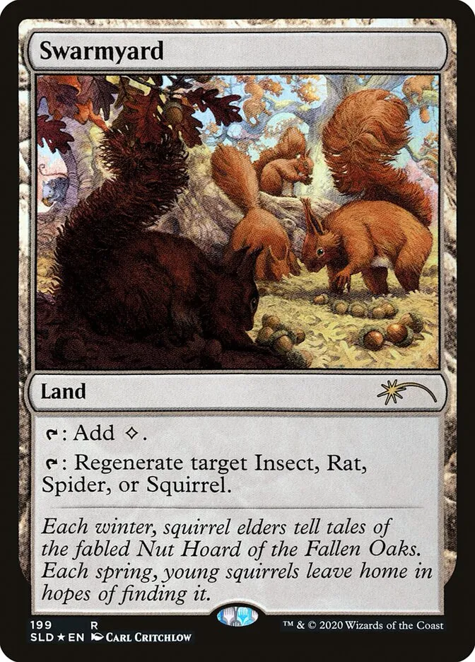 2019 Secret Lair Drop Swarmyard #199 rare card image