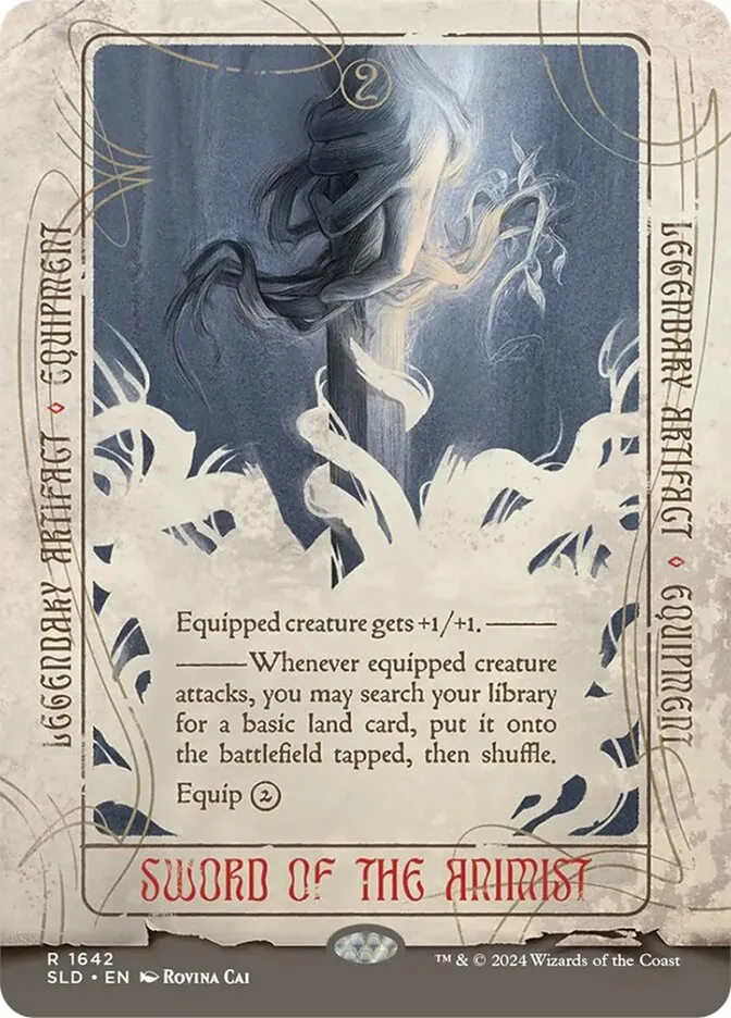2019 Secret Lair Drop Sword of the Animist #1642 rare card image
