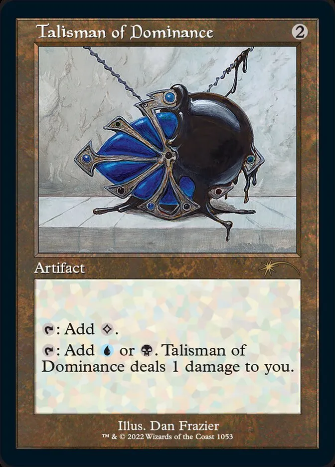 2019 Secret Lair Drop Talisman of Dominance #1053 rare card image