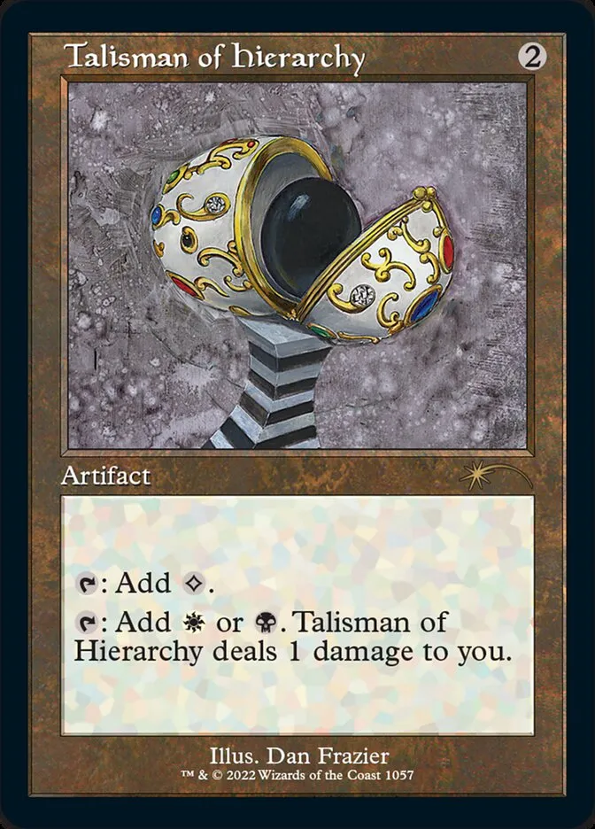 2019 Secret Lair Drop Talisman of Hierarchy #1057 rare card image