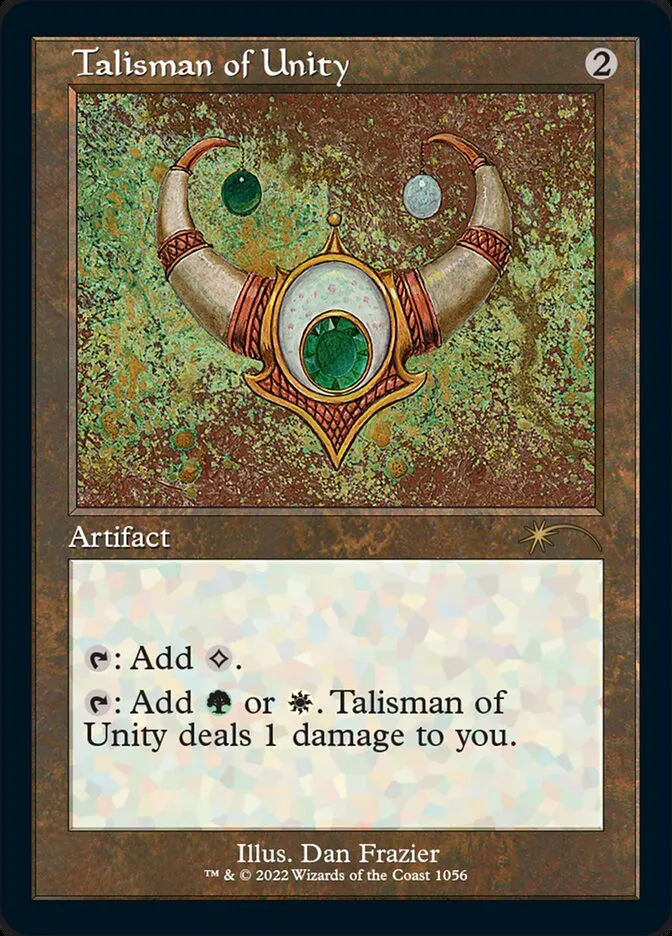 2019 Secret Lair Drop Talisman of Unity #1056 rare card image