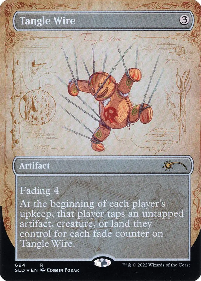 2019 Secret Lair Drop Tangle Wire #694 rare card image