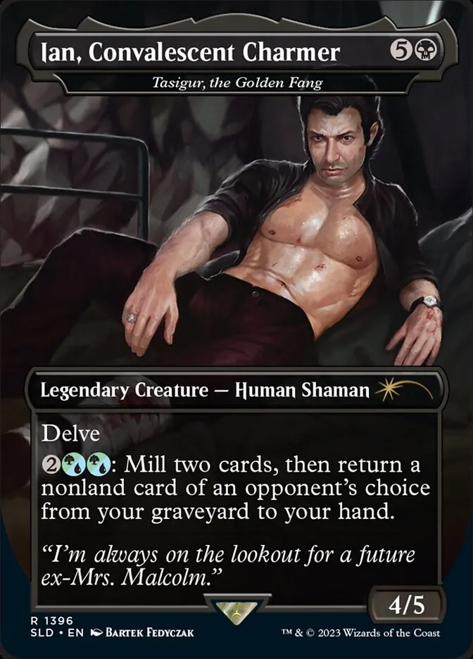 2019 Secret Lair Drop Tasigur, the Golden Fang #1396 rare card image