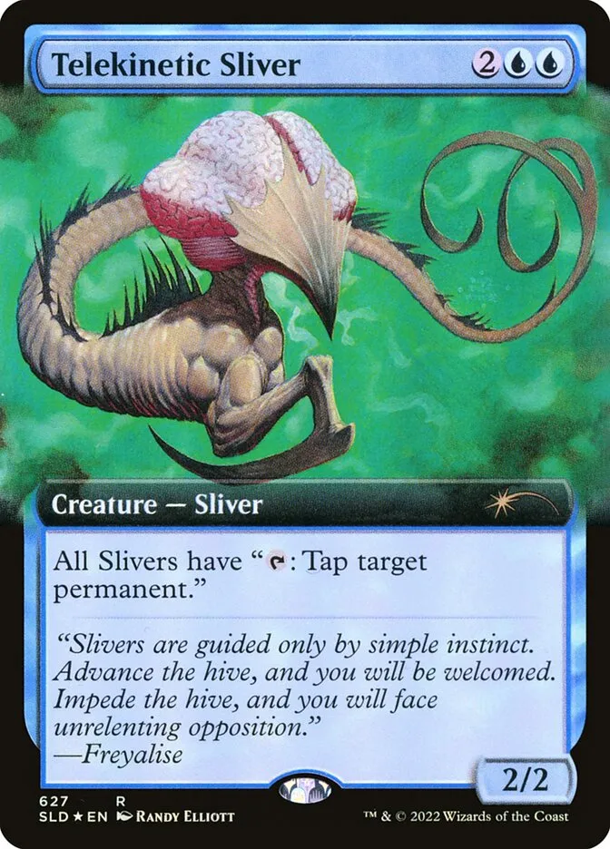 2019 Secret Lair Drop Telekinetic Sliver #627 rare card image
