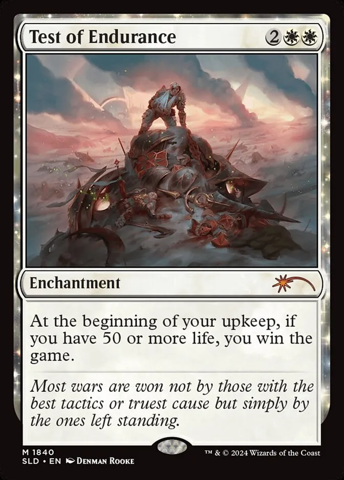 2019 Secret Lair Drop Test of Endurance #1840 mythic card image