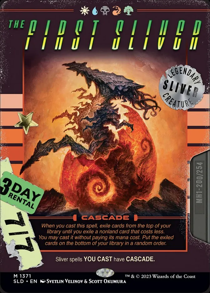 2019 Secret Lair Drop The First Sliver #1371 mythic card image